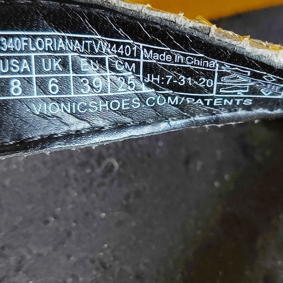 VIONIC Women's Rest Floriana Grey Snake Orthotic Flip Flop Thong Sandals Size 8 - Picture 9 of 9